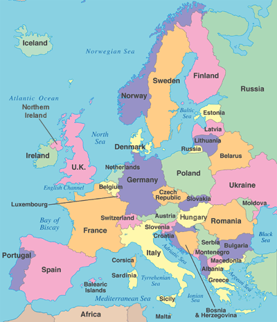 map of denmark europe. Open for Passover 2009 in Europe