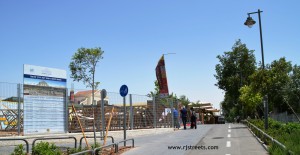 Path leading to station (goes for 8k down to the Malha Mall) (Photo by Sharon Altshul)