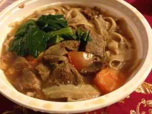 Whole wheat knife-cut beef pho