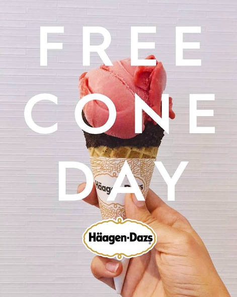 Haagen-Dazs celebrates Free Cone Day May 9
