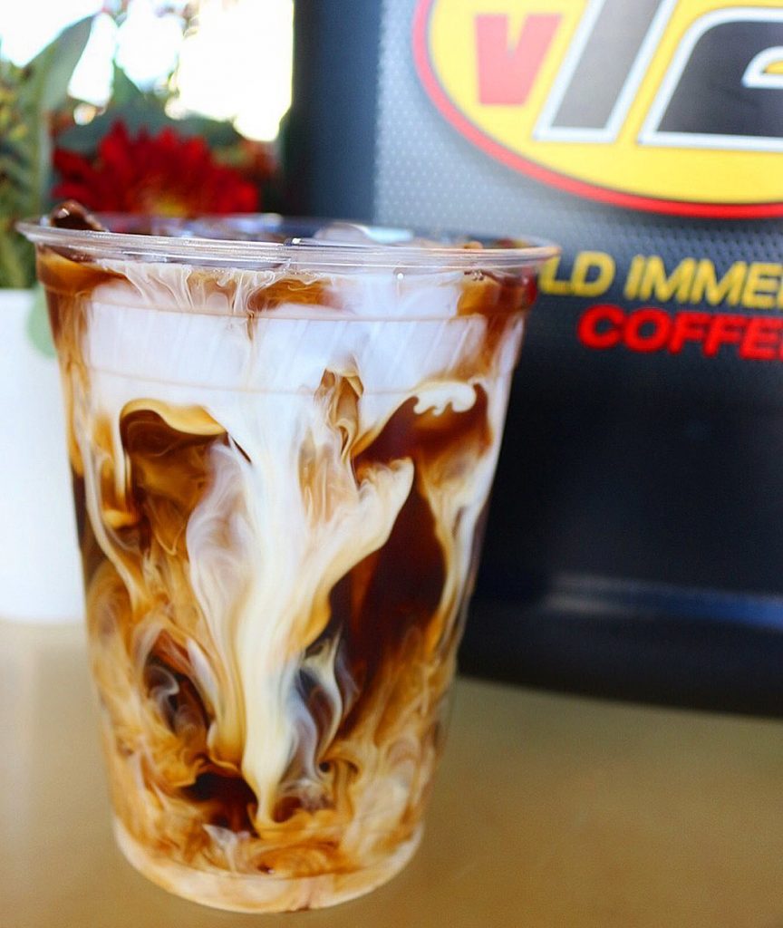 swirly iced coffee
