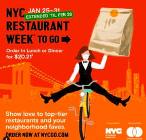 an ad for an extended NYC restaurant week