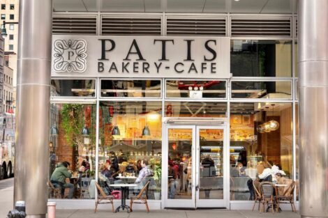 storefront of Patis Bakery & Cafe Times Square, NYC