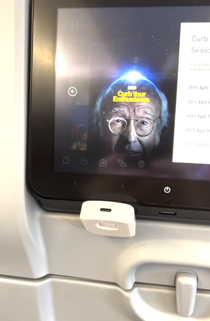 Use Airpods to watch movies on the plane