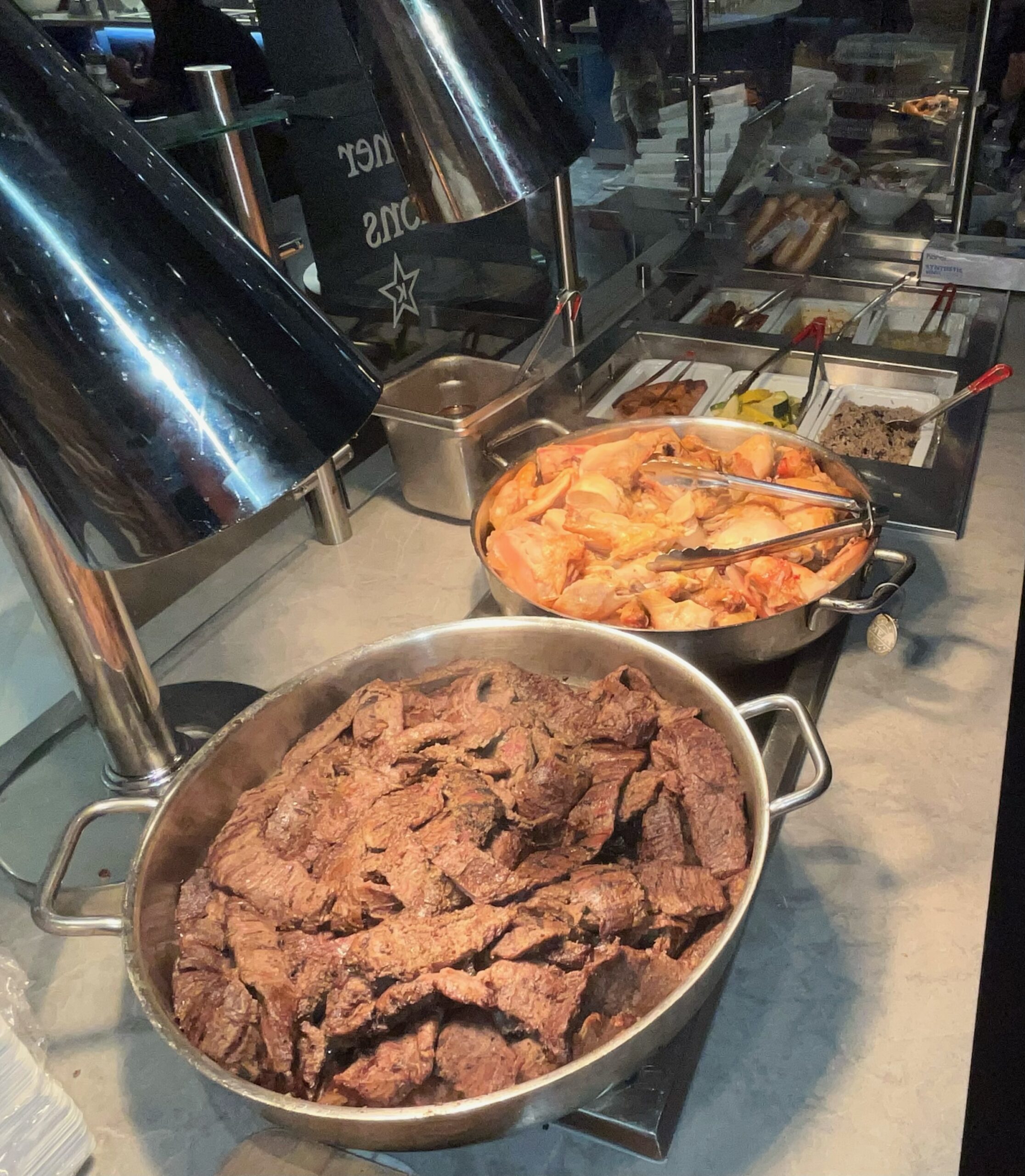 SO MUCH FREE FOOD in the Legends area at Yankee Stadium 