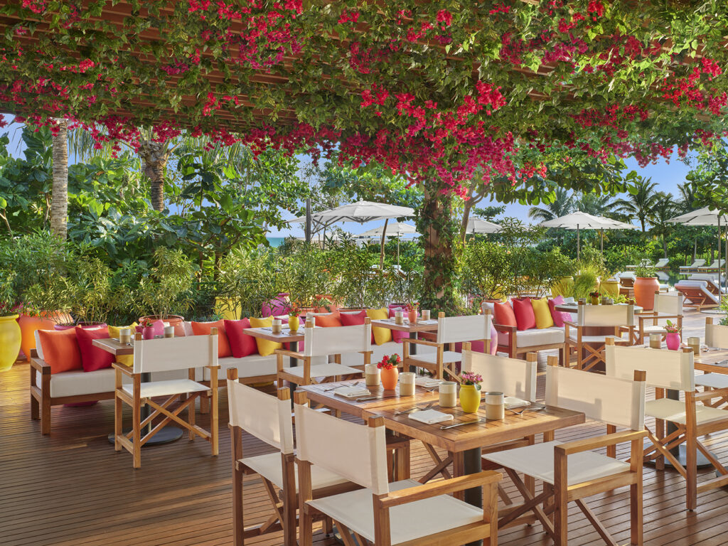 Al Fresco dining is common at many programs in warm locales