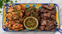 Mixed grill platter at Nagila Moroccan Cuisine in Boca Raton