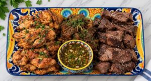 Mixed grill platter at Nagila Moroccan Cuisine in Boca Raton