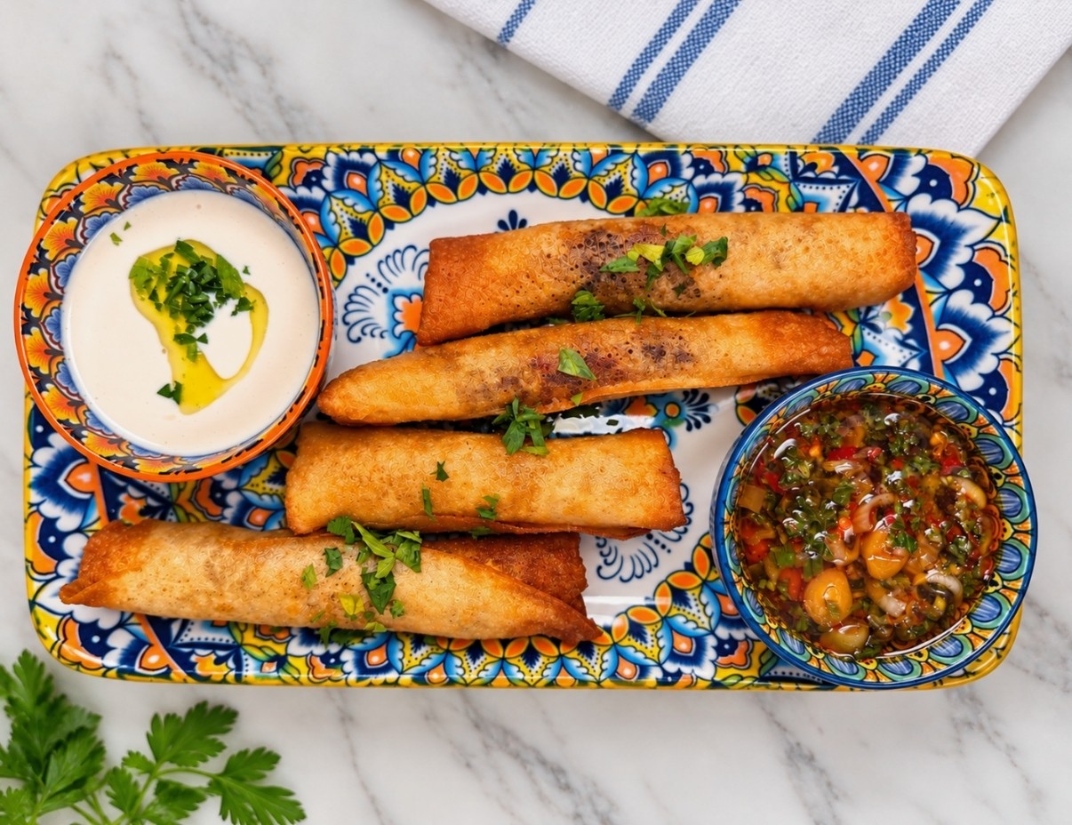 Moroccan cigars at Nagila Moroccan Cuisine