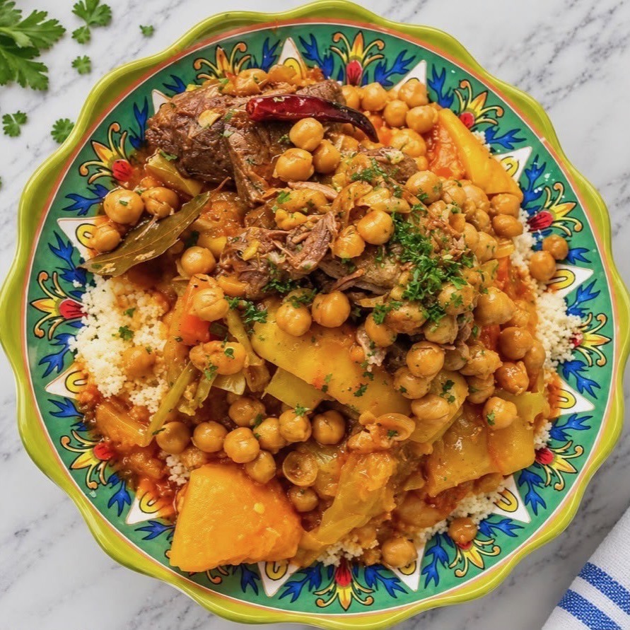 Couscous and beef plate at Nagila Moroccan Cuisine