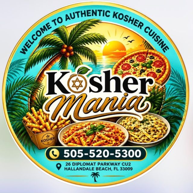 Kosher Mania kosher dairy restaurant in Hallandale Beach, Florida