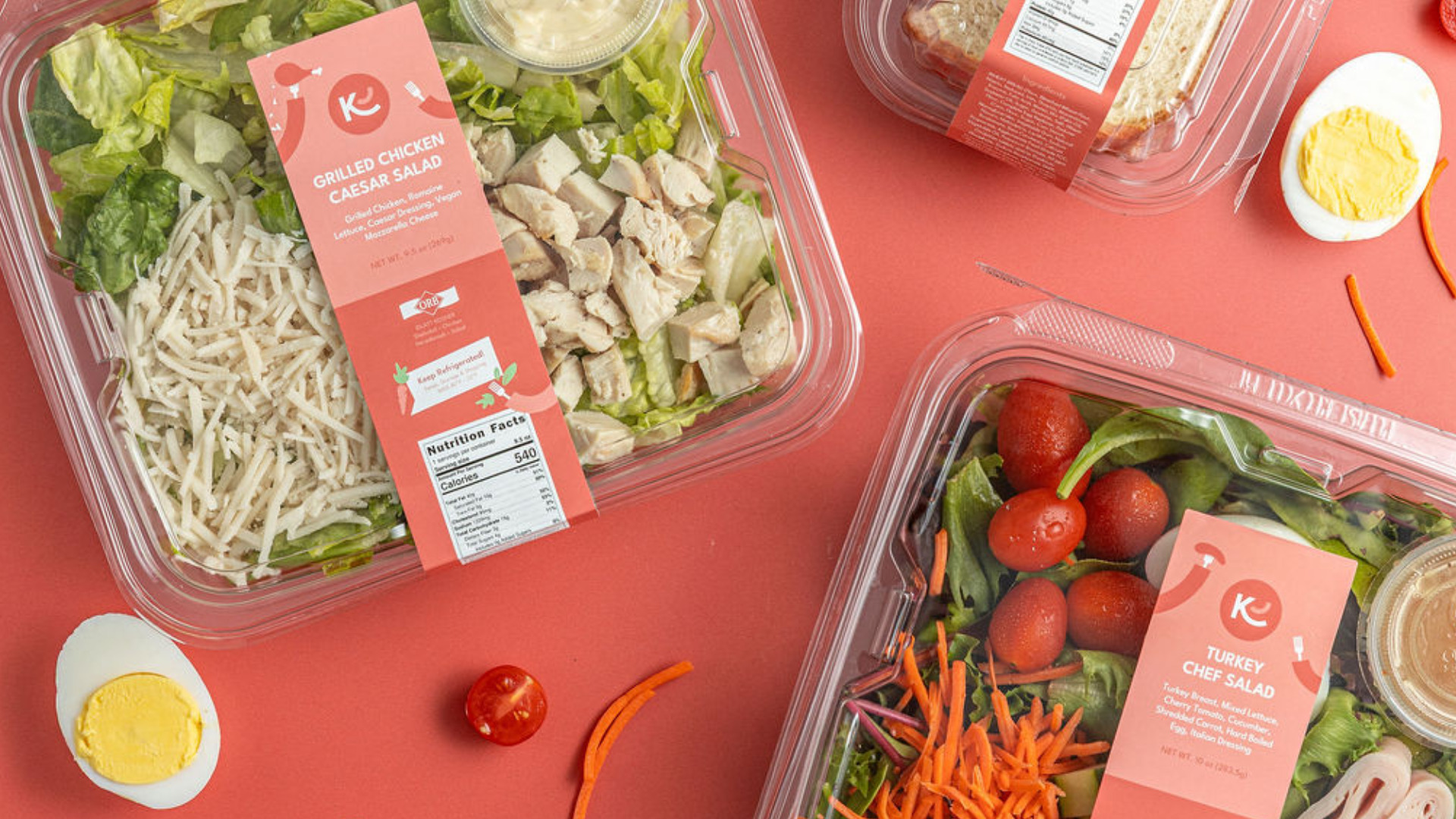 Kosher Eats Grab N' Go packaged salads and sandwiches