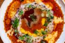 Crudo at Popular, a kosher dairy Mediterranean restaurant in Encino, CA