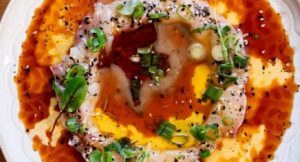 Crudo at Popular, a kosher dairy Mediterranean restaurant in Encino, CA