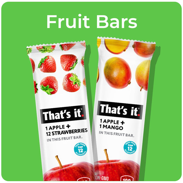 That's It fruit bars lineup